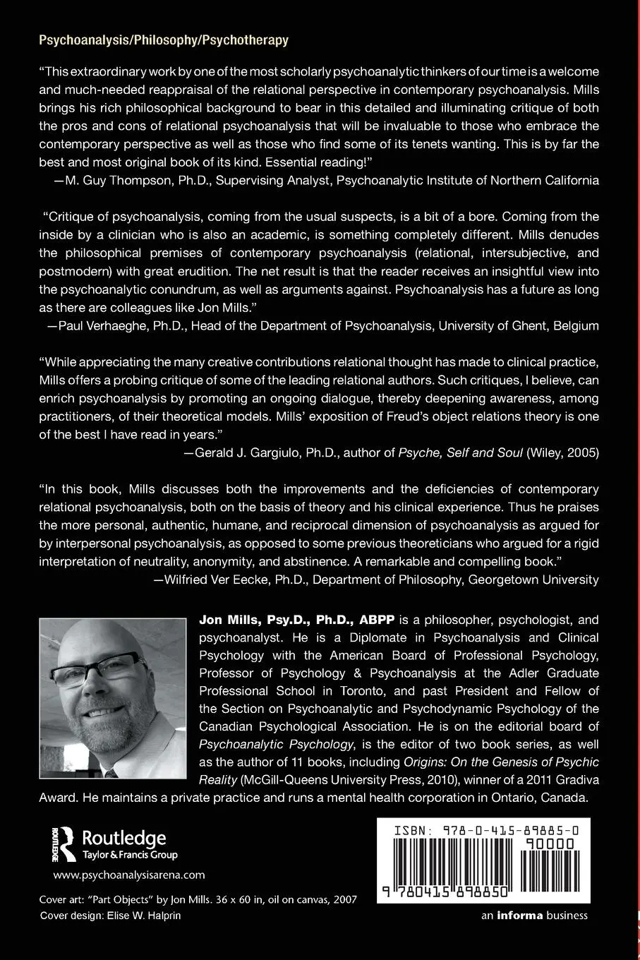 Rückseite: 9780415898850 | Conundrums | A Critique of Contemporary Psychoanalysis | Jon Mills