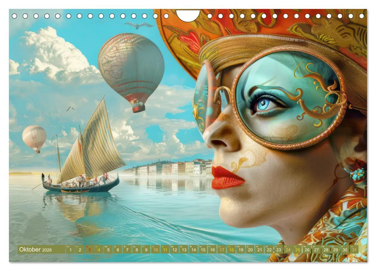 Bild: 9783457318850 | Theatralische surreale Szenen im venezianischen Stil (Wandkalender...