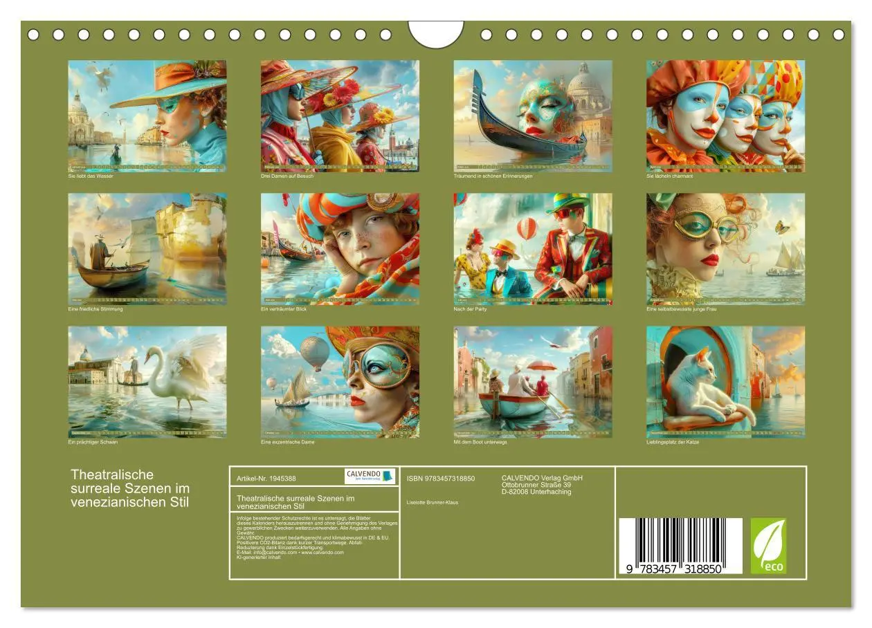 Bild: 9783457318850 | Theatralische surreale Szenen im venezianischen Stil (Wandkalender...