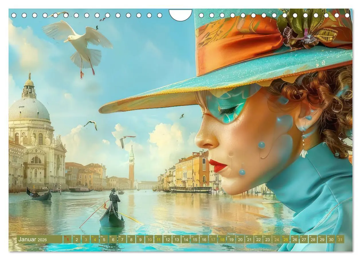 Bild: 9783457318850 | Theatralische surreale Szenen im venezianischen Stil (Wandkalender...