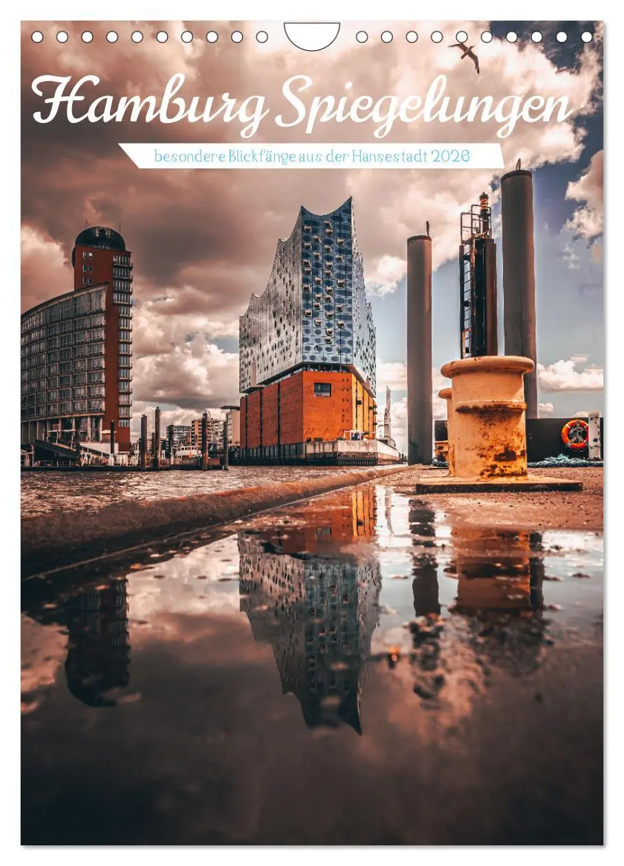 Cover: 9783516338850 | Hamburg Spiegelungen 2026 (Wandkalender 2026 DIN A4 hoch), CALVENDO...