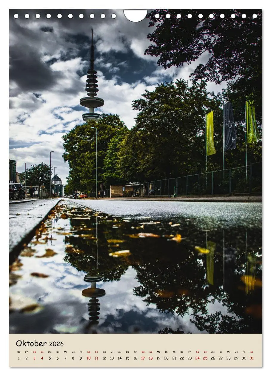Bild: 9783516338850 | Hamburg Spiegelungen 2026 (Wandkalender 2026 DIN A4 hoch), CALVENDO...