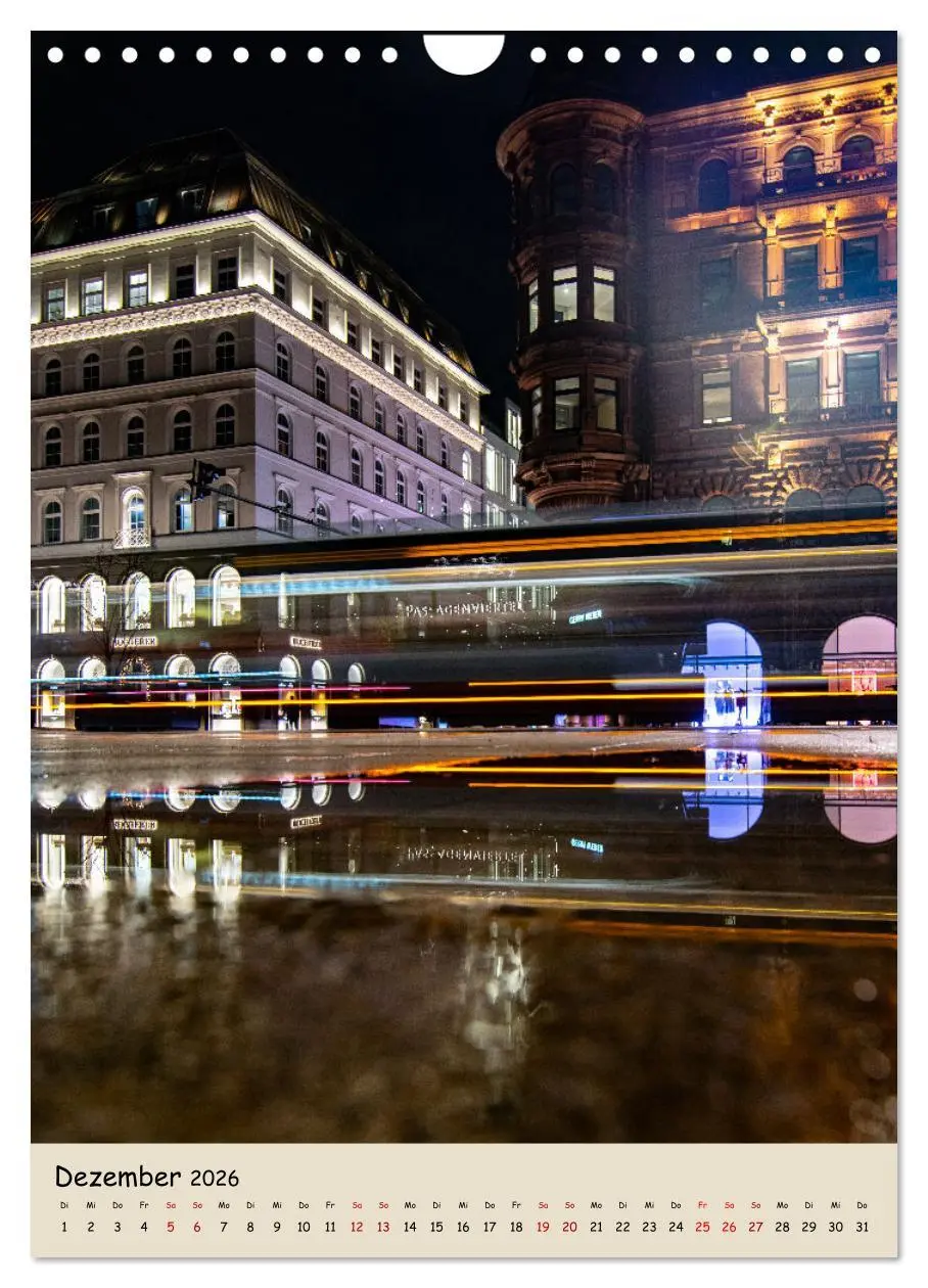 Bild: 9783516338850 | Hamburg Spiegelungen 2026 (Wandkalender 2026 DIN A4 hoch), CALVENDO...