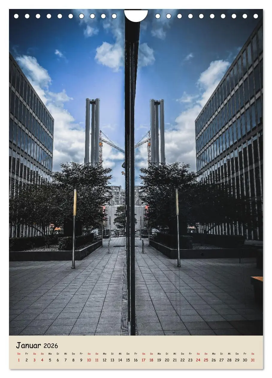 Bild: 9783516338850 | Hamburg Spiegelungen 2026 (Wandkalender 2026 DIN A4 hoch), CALVENDO...