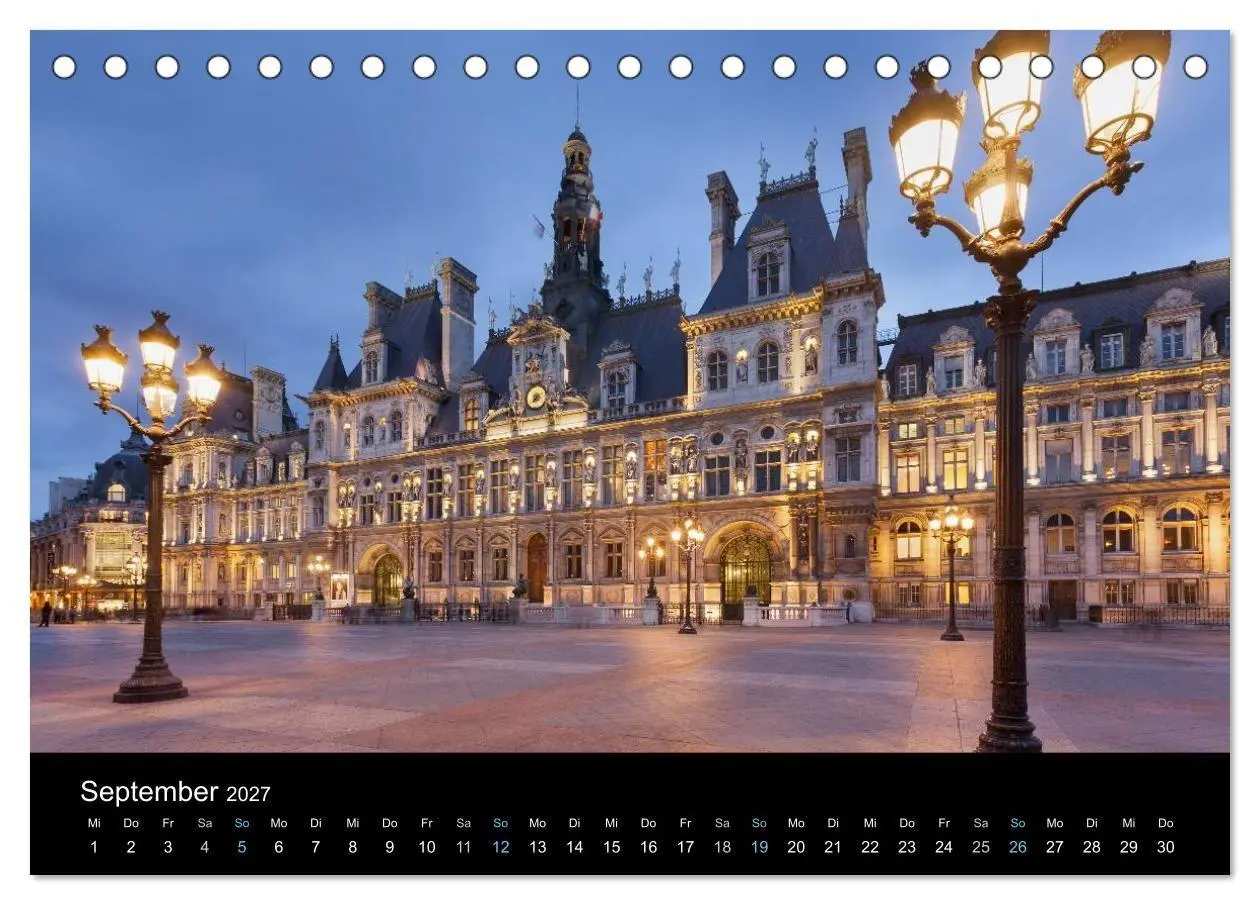 Bild: 9783569978850 | Paris bei Nacht 2027 (Tischkalender 2027 DIN A5 quer), CALVENDO...
