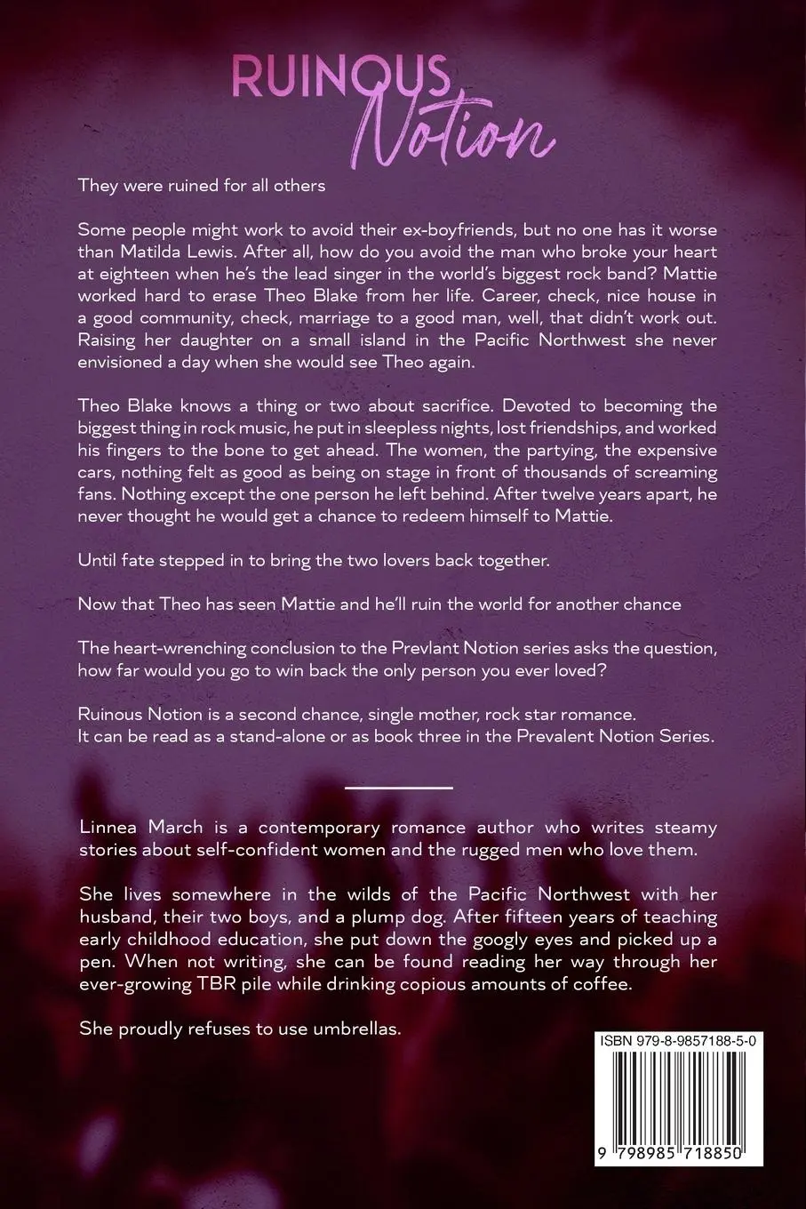 Rückseite: 9798985718850 | Ruinous Notion | Linnea March | Taschenbuch | Englisch | 2023