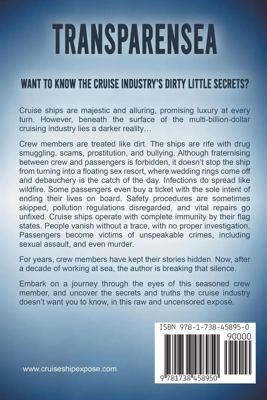 Rückseite: 9781738458950 | Transparensea | The Cruise Industry Exposé | Indira Lake | Taschenbuch