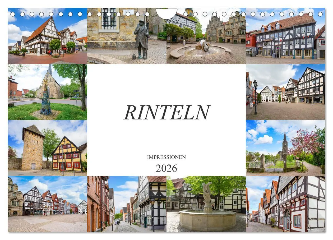 Cover: 9783457618950 | Rinteln Impressionen (Wandkalender 2026 DIN A4 quer), CALVENDO...