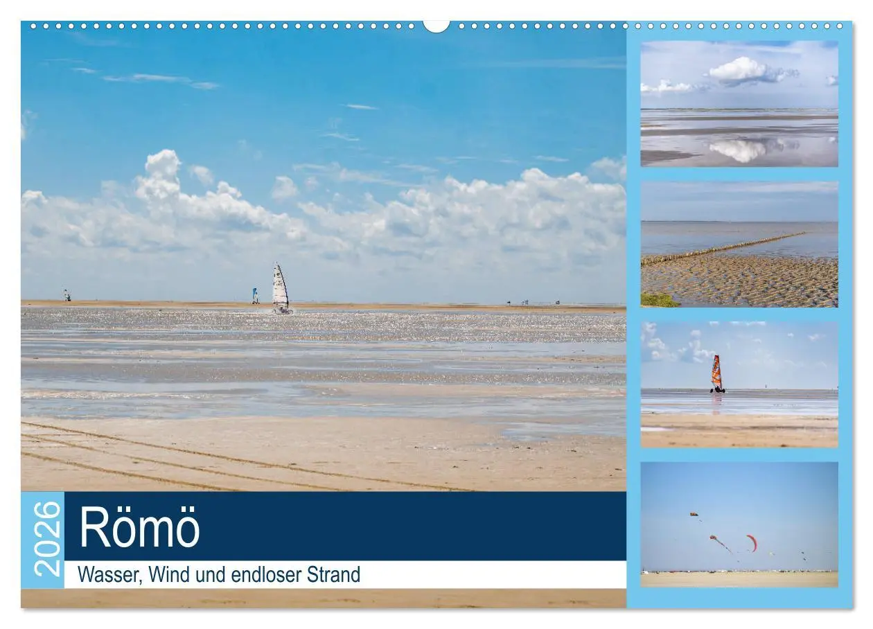 Cover: 9783457788950 | Römö - Wasser, Wind und endloser Strand (Wandkalender 2026 DIN A2...