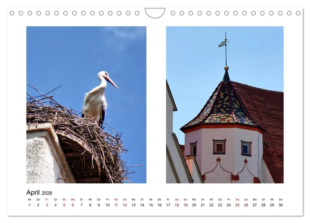 Bild: 9783457858950 | Weißenhorn (Wandkalender 2026 DIN A4 quer), CALVENDO Monatskalender