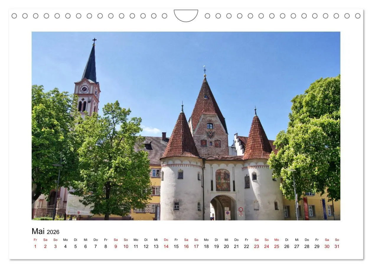 Bild: 9783457858950 | Weißenhorn (Wandkalender 2026 DIN A4 quer), CALVENDO Monatskalender