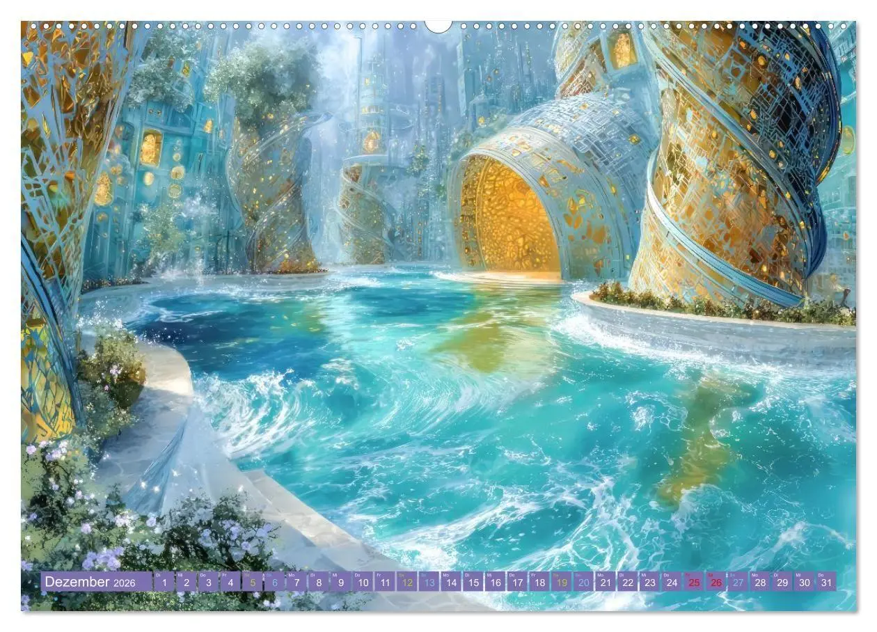 Bild: 9783516708950 | Surreale wunderliche Landschaften - Kreativwerke (Wandkalender 2026...
