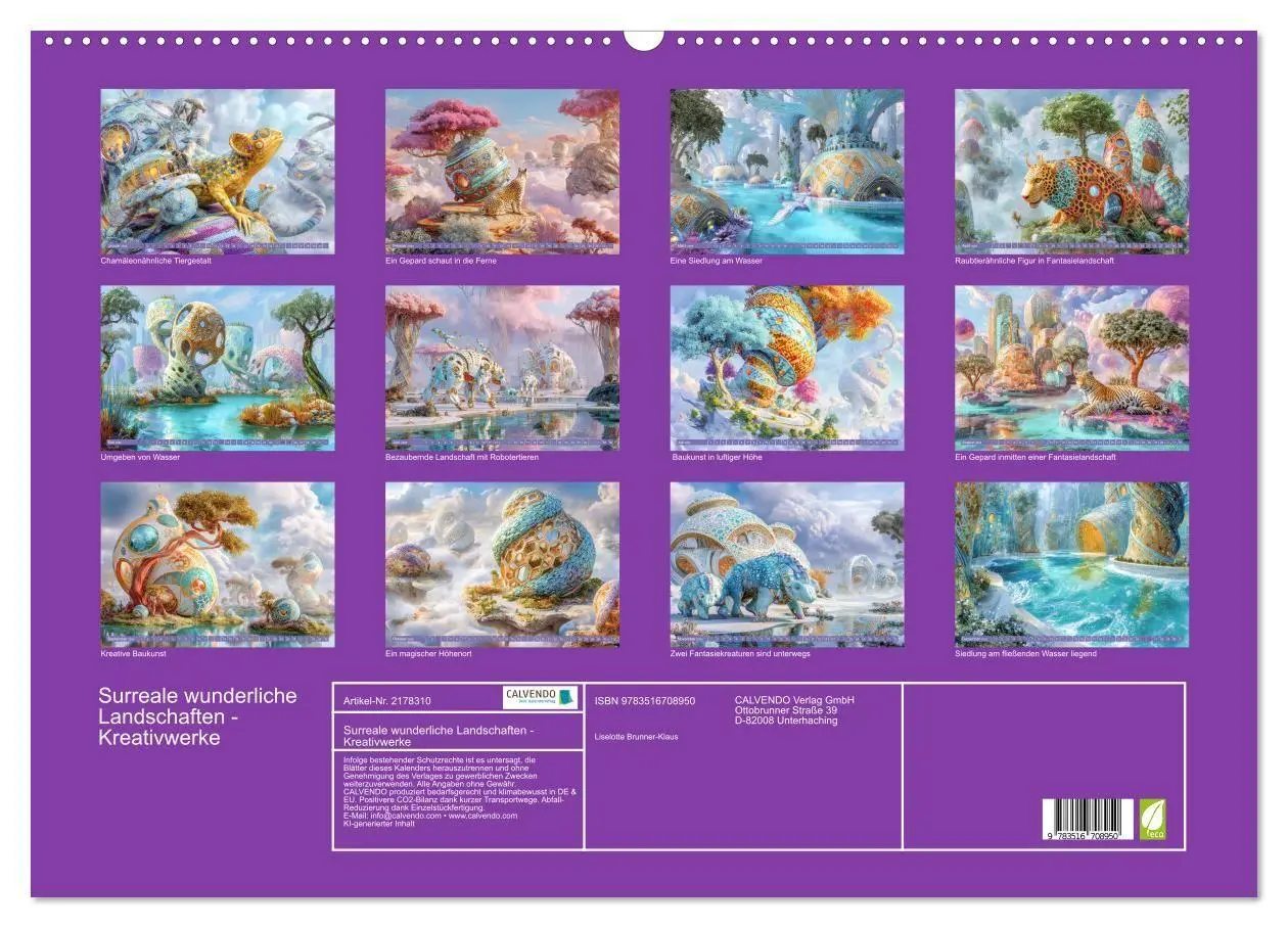 Bild: 9783516708950 | Surreale wunderliche Landschaften - Kreativwerke (Wandkalender 2026...