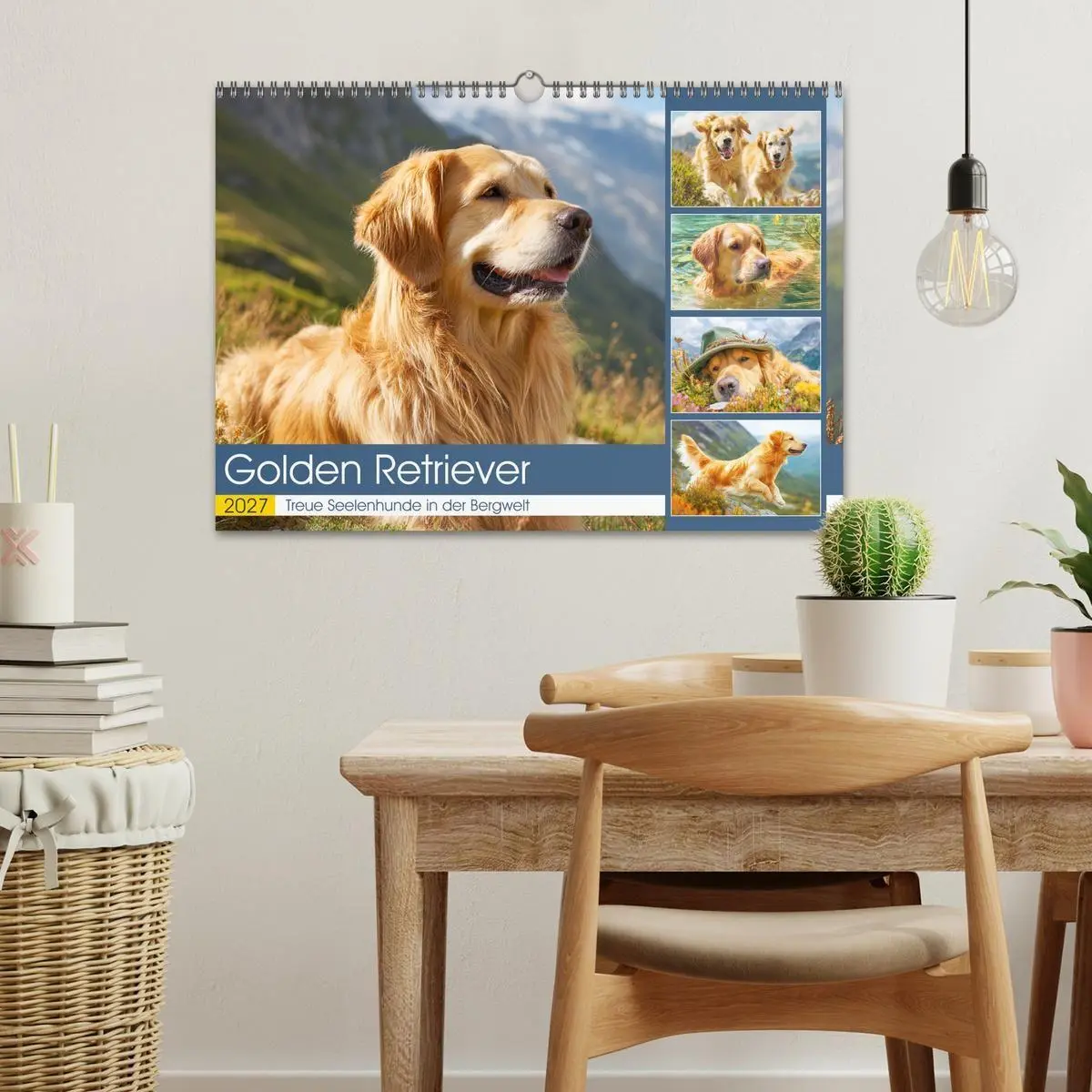Bild: 9783516948950 | Golden Retriever. Treue Seelenhunde in der Bergwelt (Wandkalender...