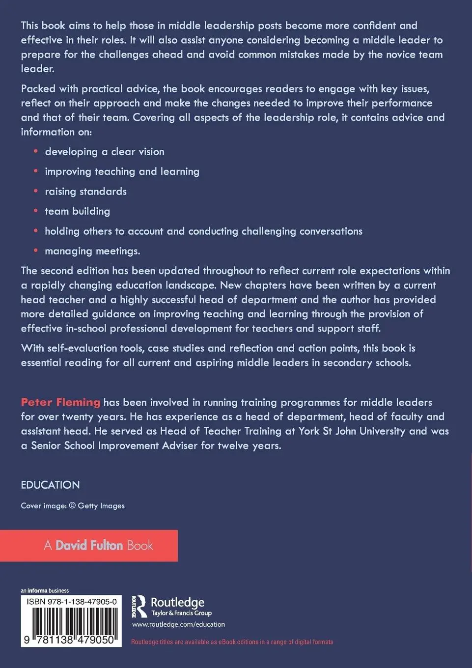 Rückseite: 9781138479050 | Successful Middle Leadership in Secondary Schools | Peter Fleming