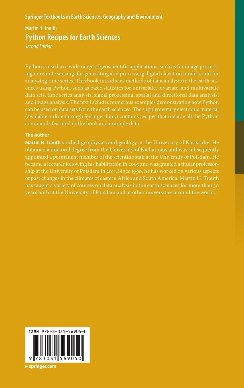 Rückseite: 9783031569050 | Python Recipes for Earth Sciences | Martin H. Trauth | Buch | xi