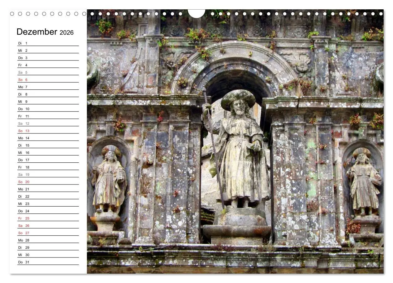 Bild: 9783457989050 | Jakobsweg - Camino Portugues (Wandkalender 2026 DIN A3 quer),...