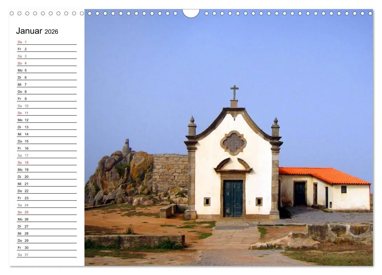 Bild: 9783457989050 | Jakobsweg - Camino Portugues (Wandkalender 2026 DIN A3 quer),...