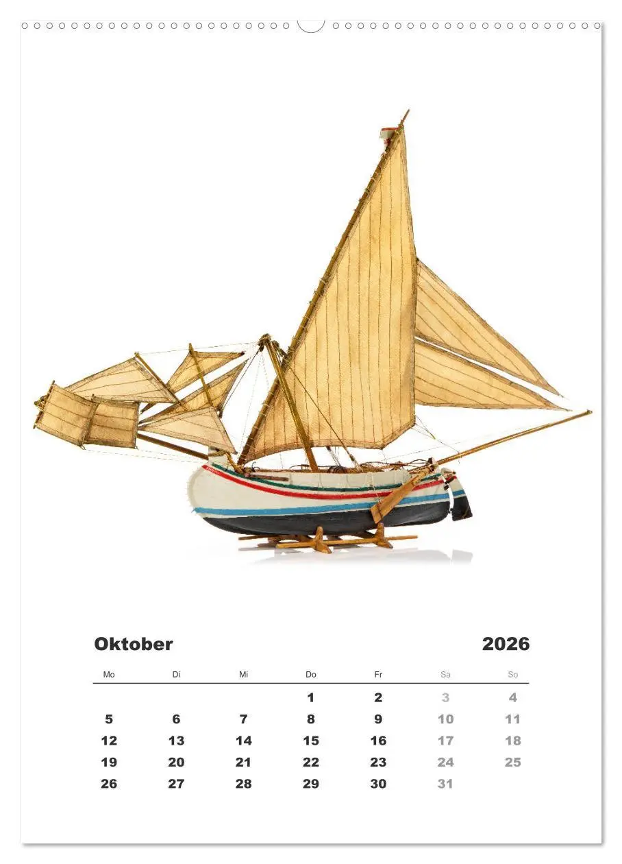 Bild: 9783516389050 | Historische Segelschiffe - Modellbau (Wandkalender 2026 DIN A2...