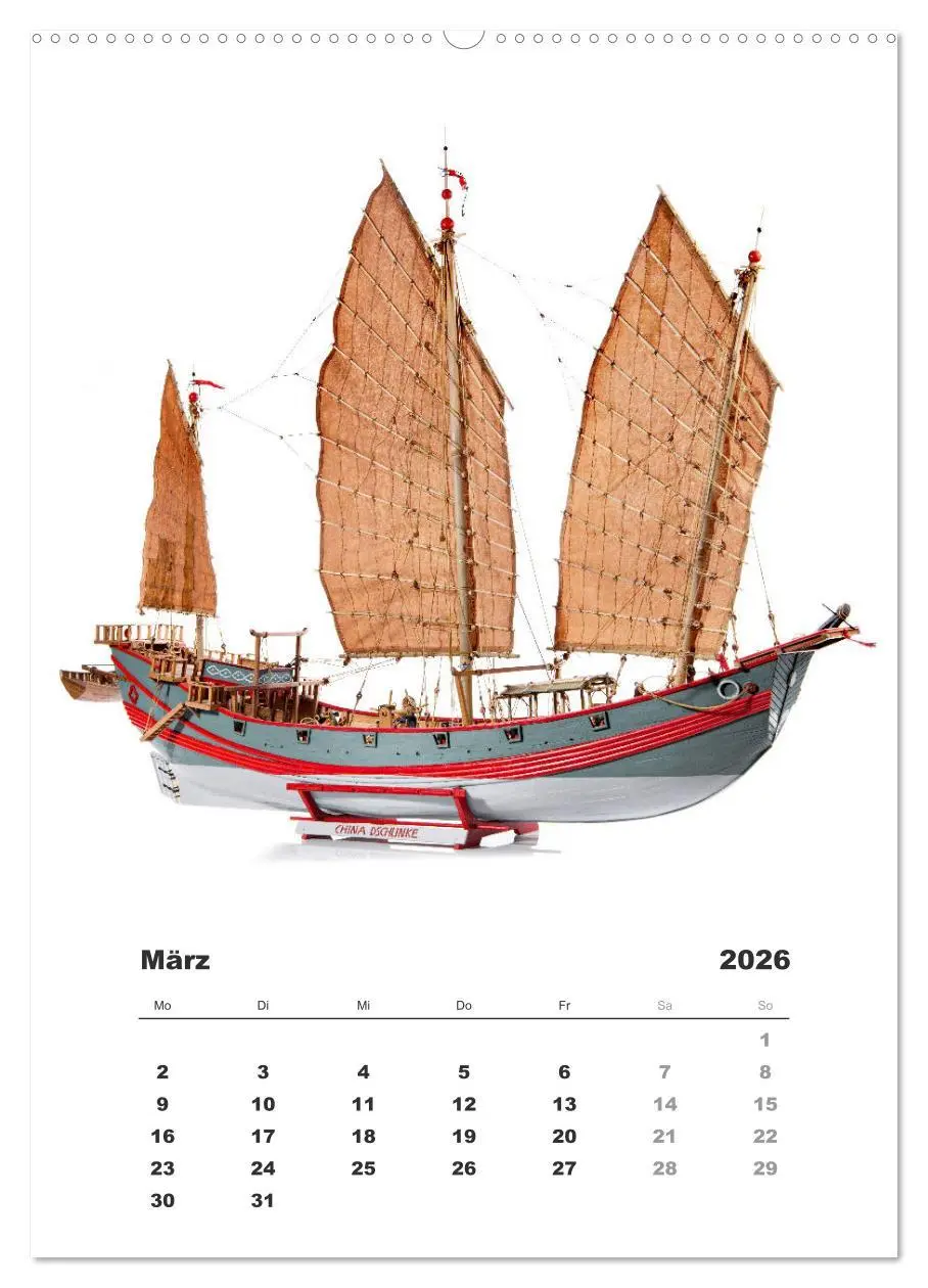 Bild: 9783516389050 | Historische Segelschiffe - Modellbau (Wandkalender 2026 DIN A2...