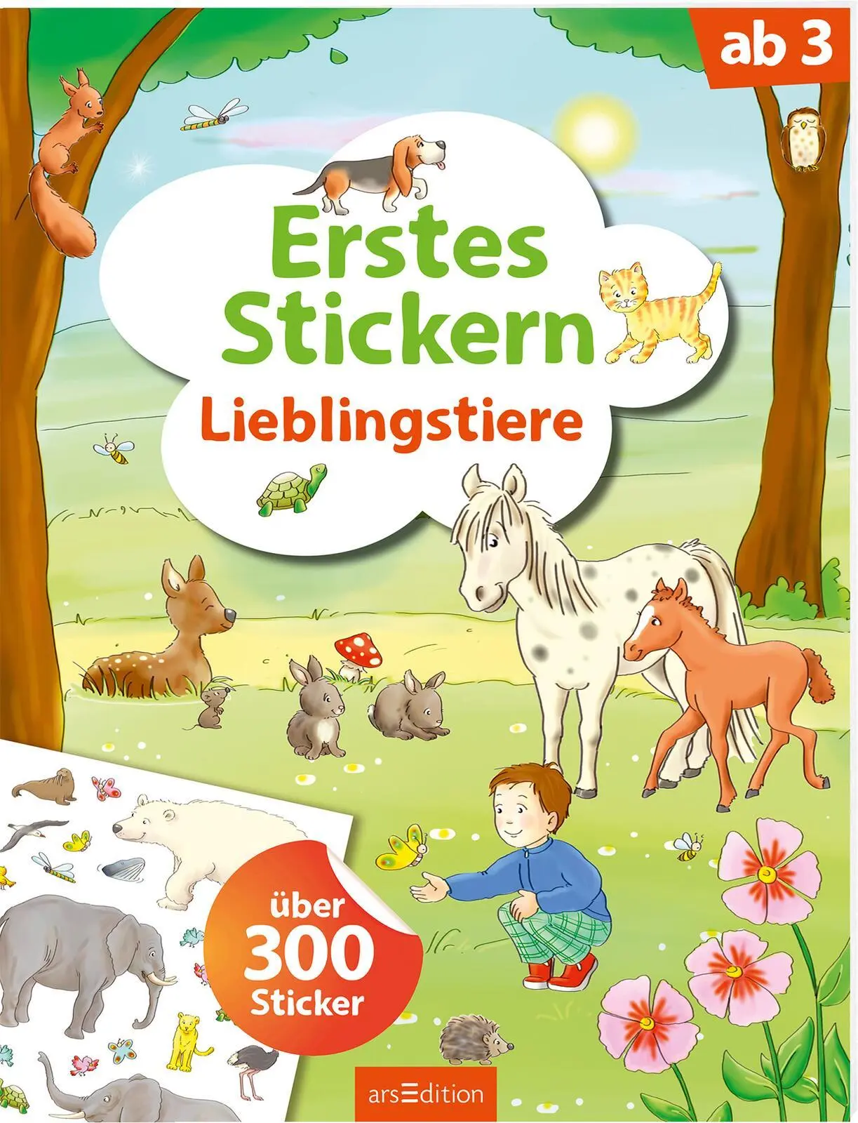 Cover: 9783845829050 | Erstes Stickern Lieblingstiere | Über 300 Sticker | Petra Theissen