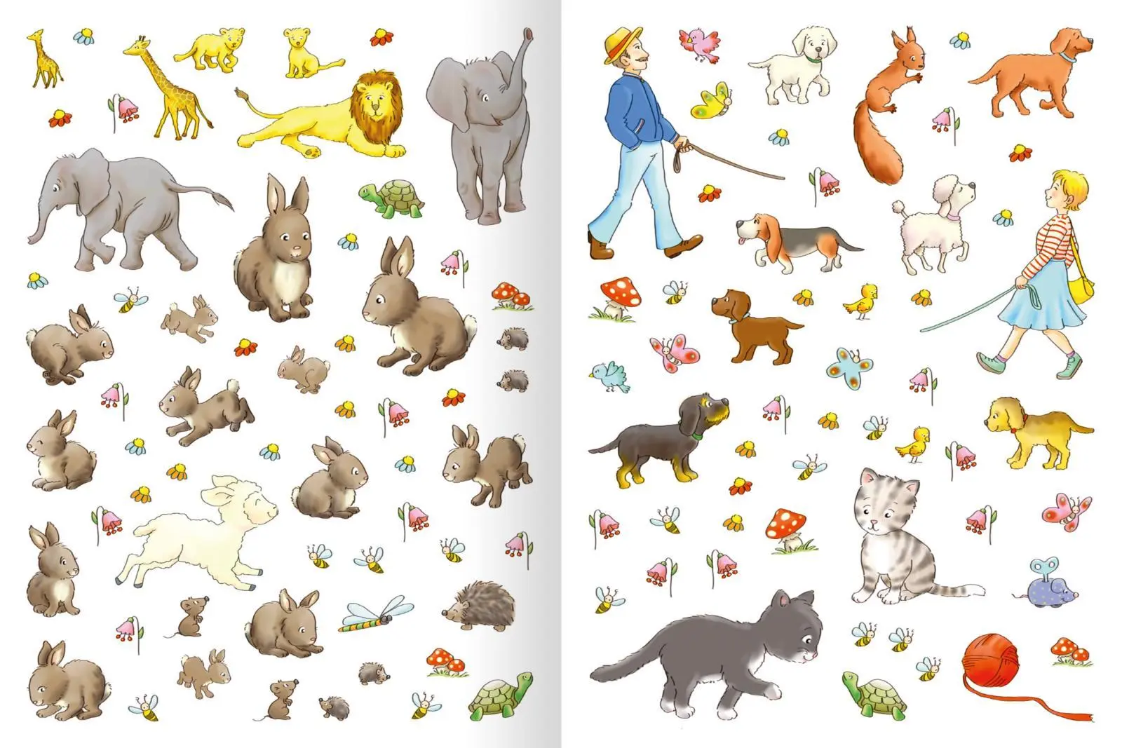 Bild: 9783845829050 | Erstes Stickern Lieblingstiere | Über 300 Sticker | Petra Theissen