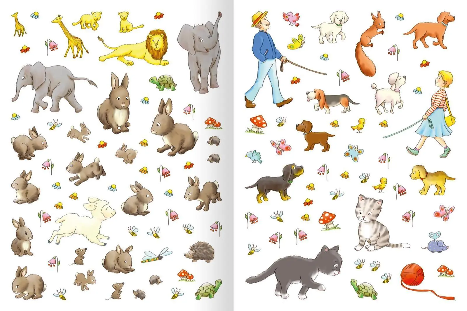 Bild: 9783845829050 | Erstes Stickern Lieblingstiere | Über 300 Sticker | Petra Theissen