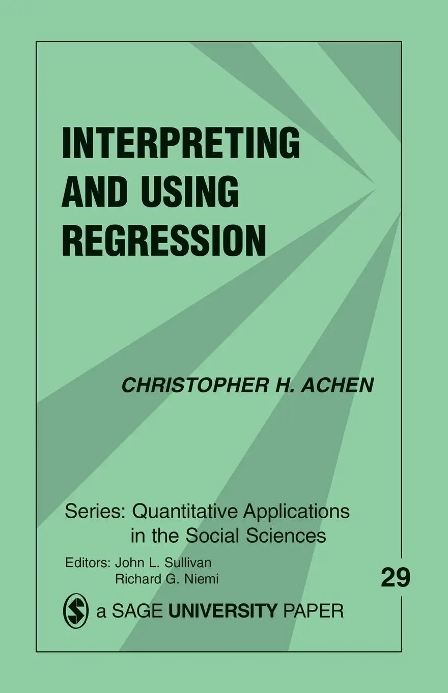 Cover: 9780803919150 | Interpreting and Using Regression | Christopher H. Achen | Taschenbuch