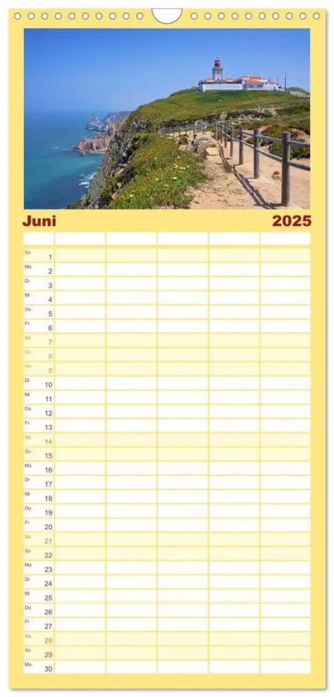 Bild: 9783457119150 | Familienplaner 2025 - Portugal mit 5 Spalten (Wandkalender, 21 x 45...