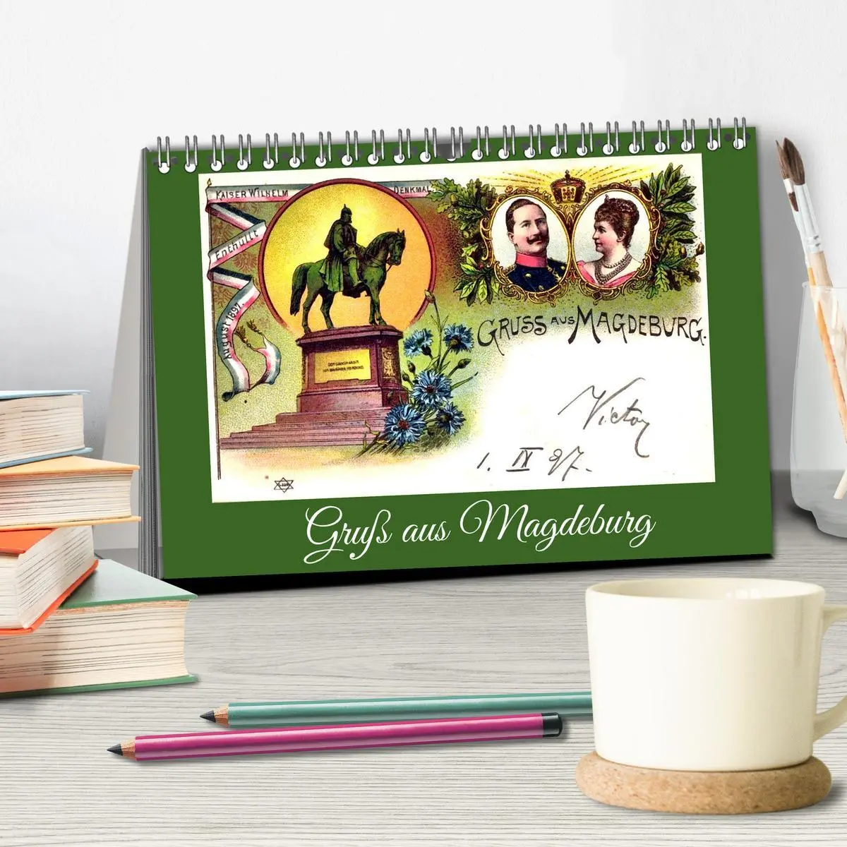 Bild: 9783457289150 | Gruß aus Magdeburg (Tischkalender 2026 DIN A5 quer), CALVENDO...