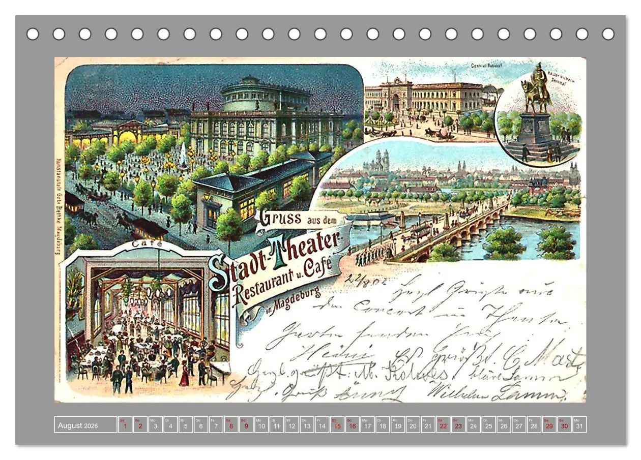 Bild: 9783457289150 | Gruß aus Magdeburg (Tischkalender 2026 DIN A5 quer), CALVENDO...