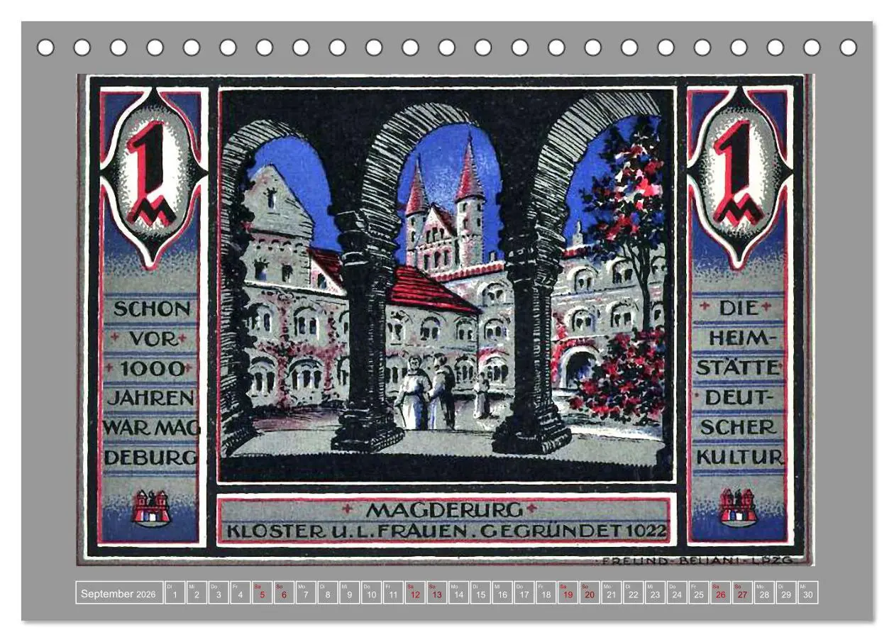 Bild: 9783457289150 | Gruß aus Magdeburg (Tischkalender 2026 DIN A5 quer), CALVENDO...