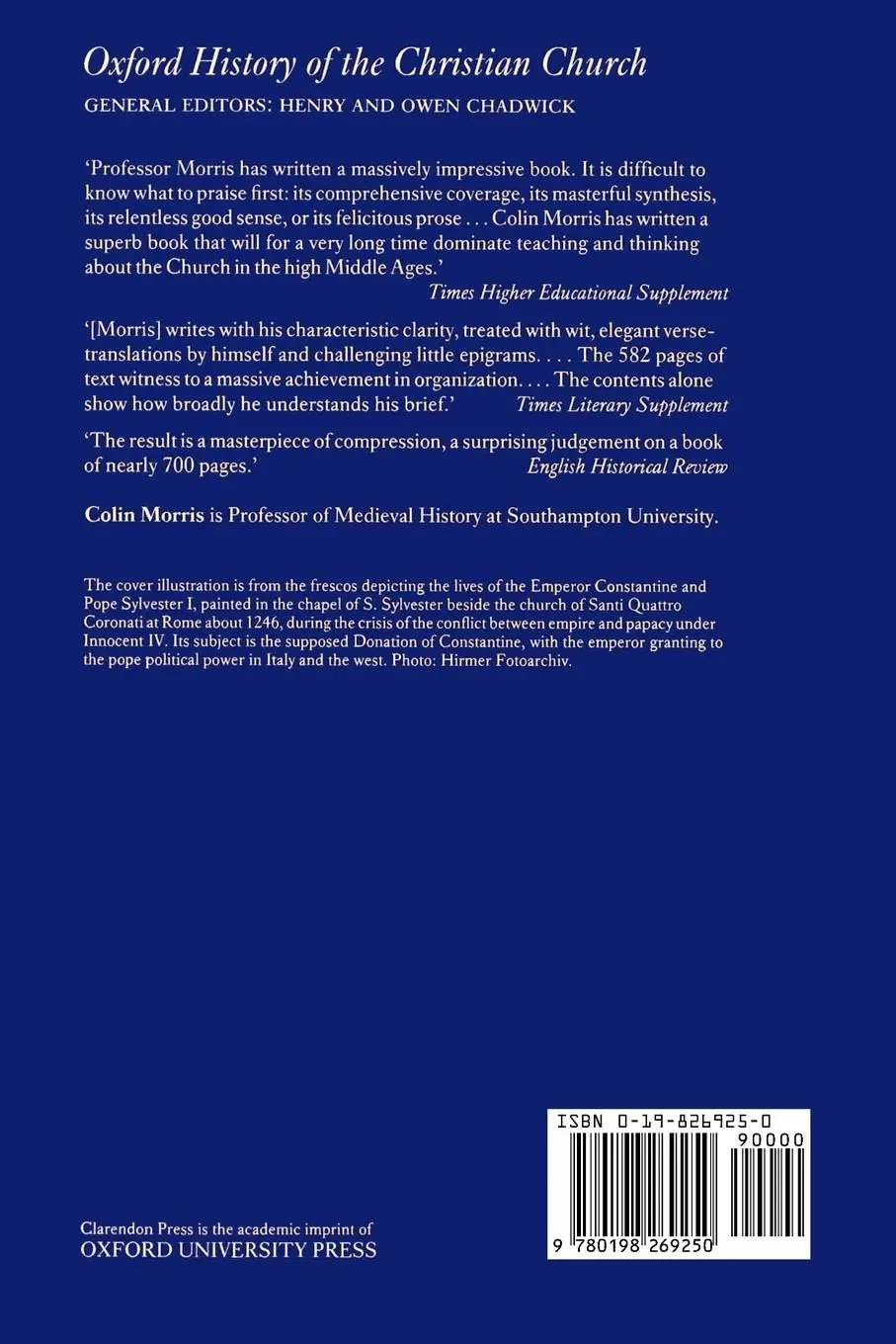 Rückseite: 9780198269250 | The Papal Monarchy | The Western Church from 1050 to 1250 | Morris