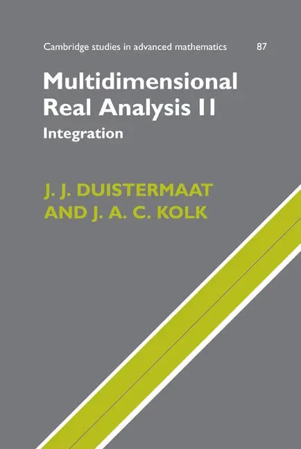 Cover: 9780521829250 | Multidimensional Real Analysis II | Integration | Duistermaat (u. a.)
