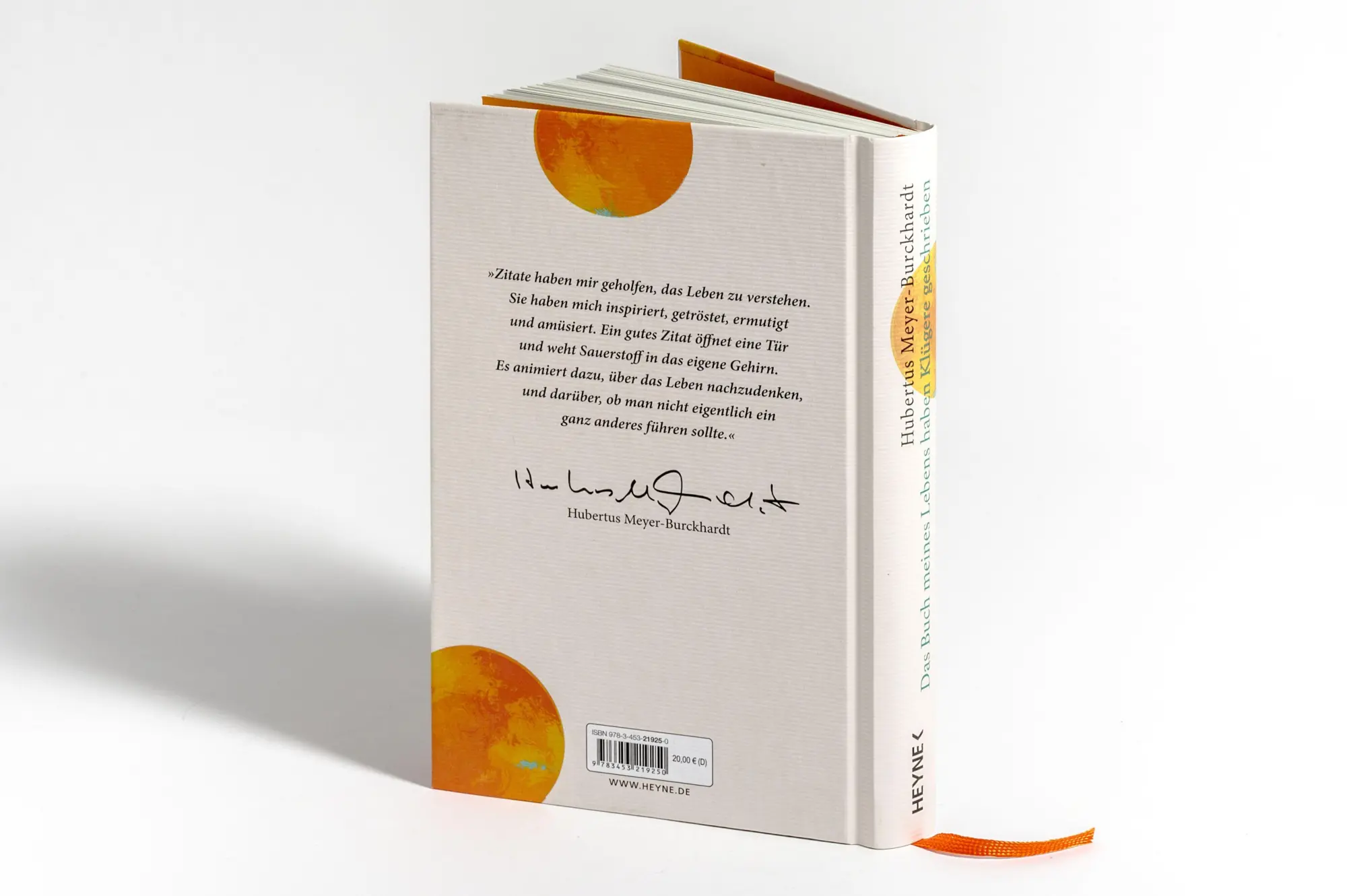 Bild: 9783453219250 | Das Buch meines Lebens haben Klügere geschrieben | Meyer-Burckhardt