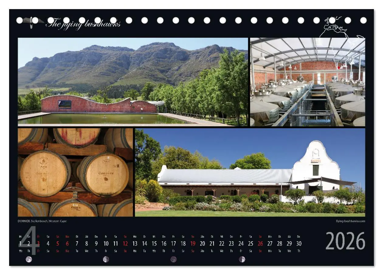 Bild: 9783457279250 | Wein &amp; Architektur 2026 (Tischkalender 2026 DIN A5 quer), CALVENDO...
