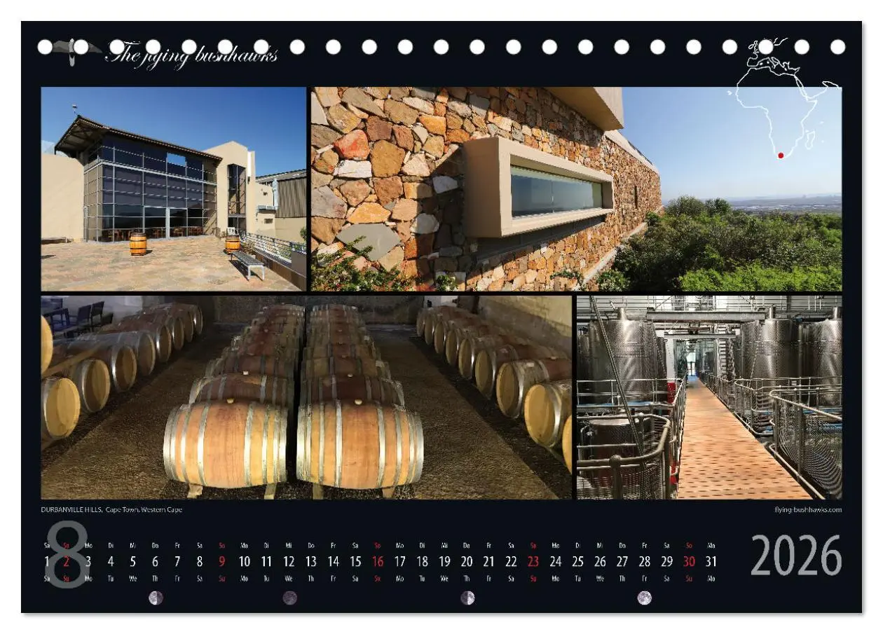 Bild: 9783457279250 | Wein &amp; Architektur 2026 (Tischkalender 2026 DIN A5 quer), CALVENDO...