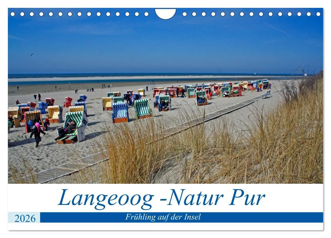 Cover: 9783457729250 | Langeoog - Natur Pur (Wandkalender 2026 DIN A4 quer), CALVENDO...