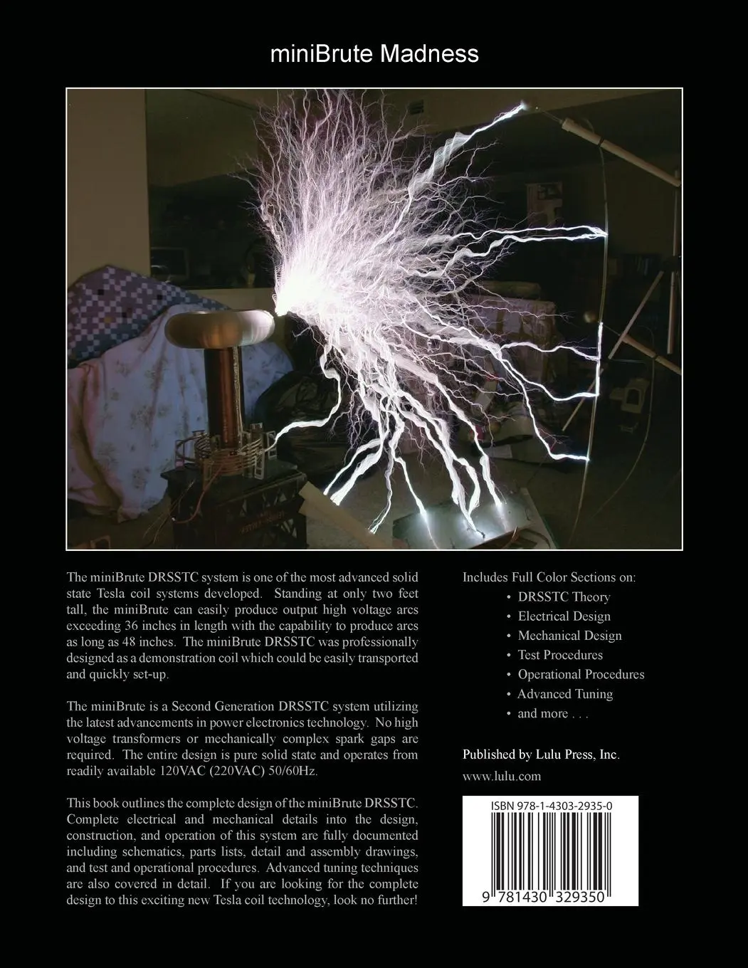 Rückseite: 9781430329350 | DRSSTC | Building the Modern Day Tesla Coil miniBrute Reference Design