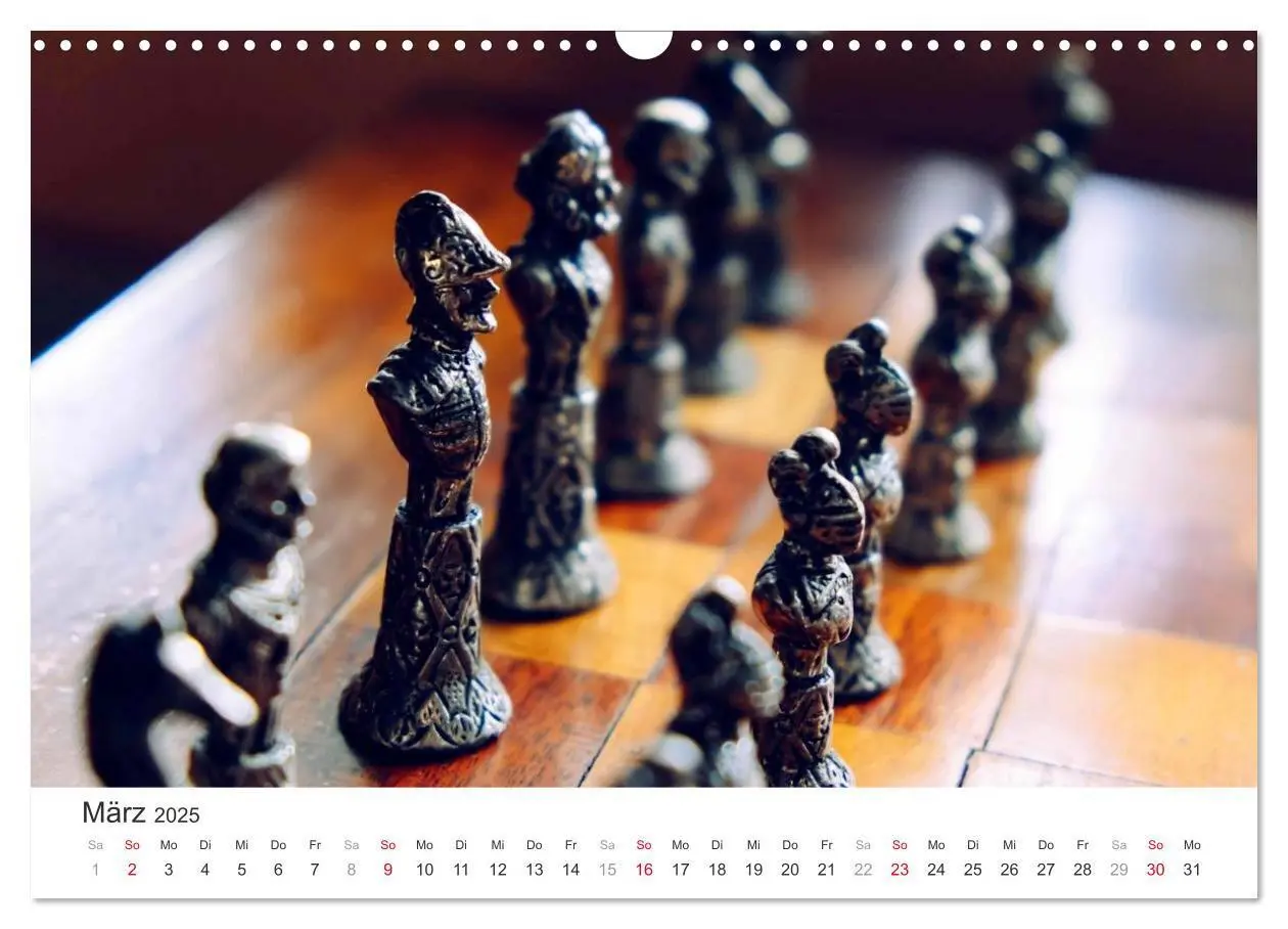 Bild: 9783435489350 | Schach 2025. Impressionen von Figuren und Spielen (Wandkalender...