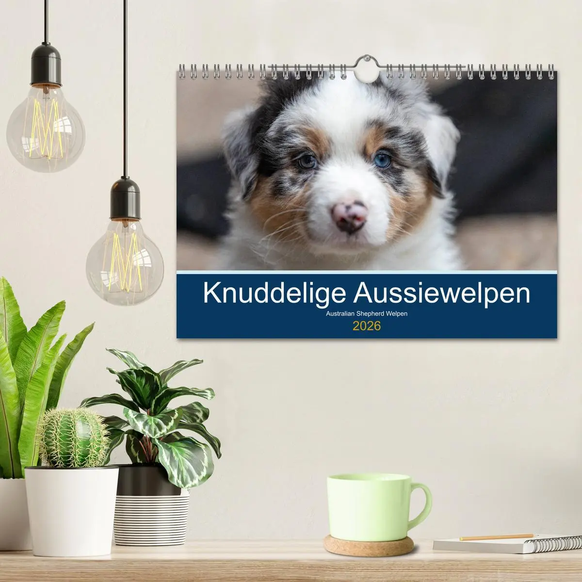 Bild: 9783457719350 | Australian Shepherd Welpen 2026 (Wandkalender 2026 DIN A4 quer),...