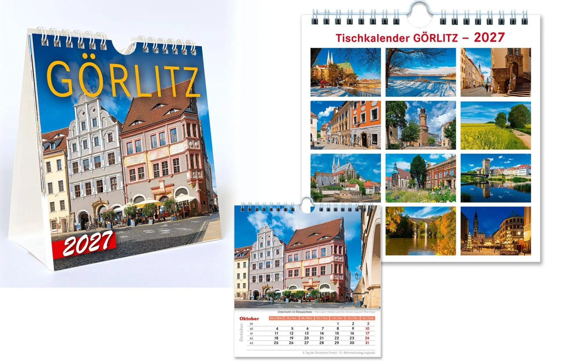 Bild: 4250582399450 | Kalender Görlitz 2027 | 13,5x14 cm - Tischkalender | B&amp;V Verlag | 2027