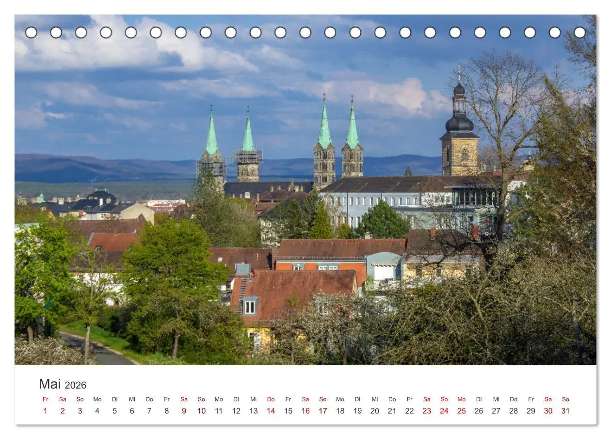 Bild: 9783457569450 | Liebe zu Bamberg (Tischkalender 2026 DIN A5 quer), CALVENDO...