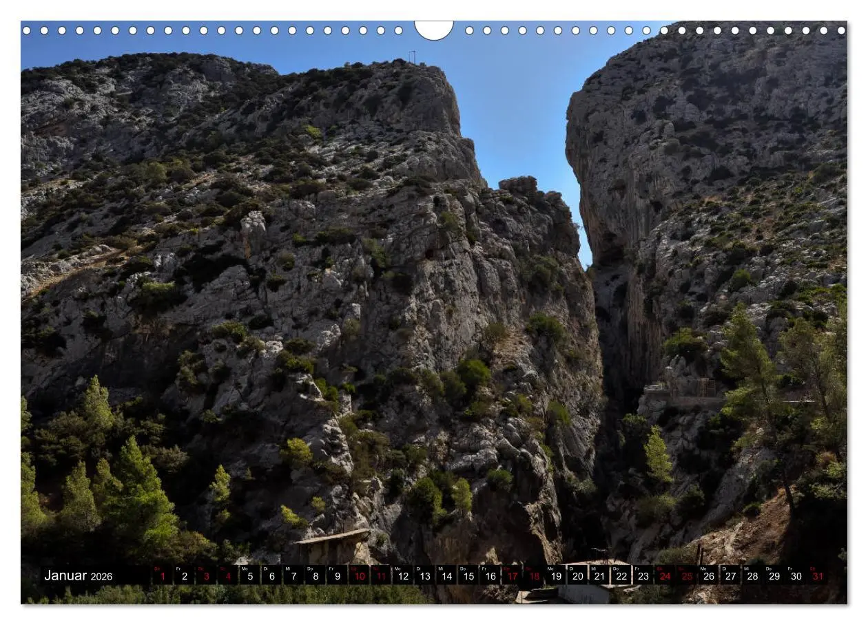 Bild: 9783457879450 | El Caminito del Rey (Wandkalender 2026 DIN A3 quer), CALVENDO...