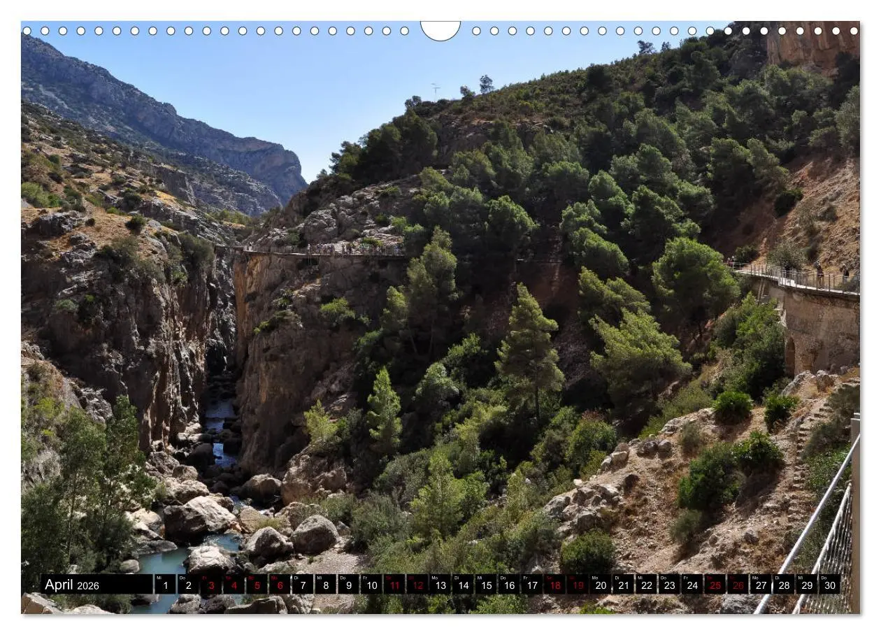 Bild: 9783457879450 | El Caminito del Rey (Wandkalender 2026 DIN A3 quer), CALVENDO...