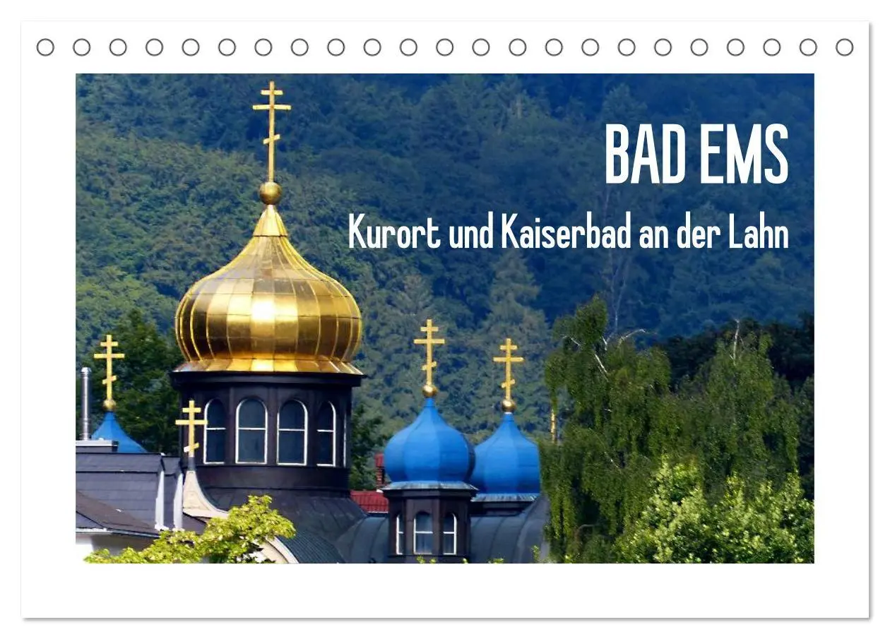 Cover: 9783516109450 | Bad Ems - Kurort und Kaiserbad an der Lahn (Tischkalender 2026 DIN...