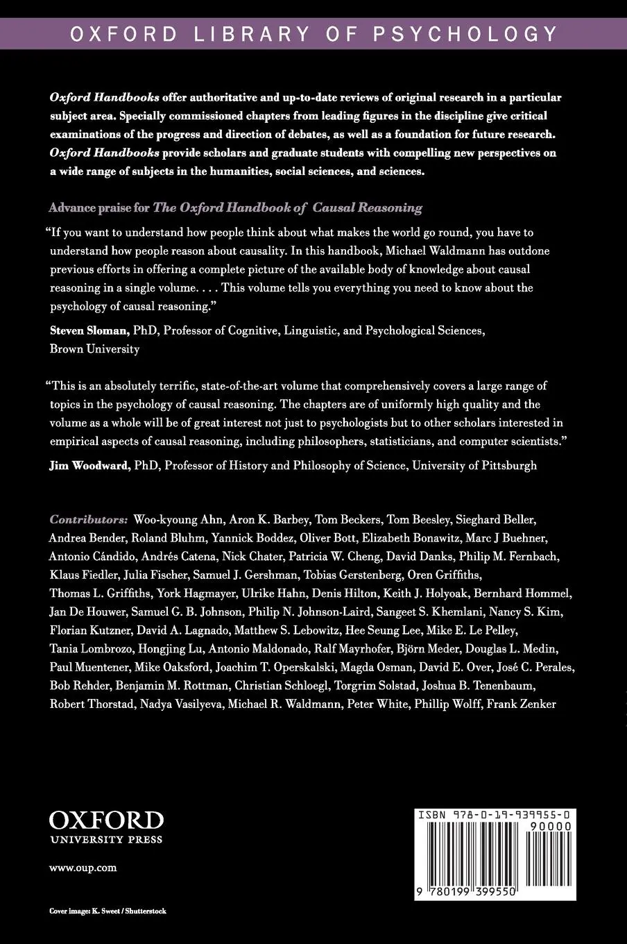 Rückseite: 9780199399550 | Oxford Handbook of Causal Reasoning | Michael Waldmann | Buch | 2017