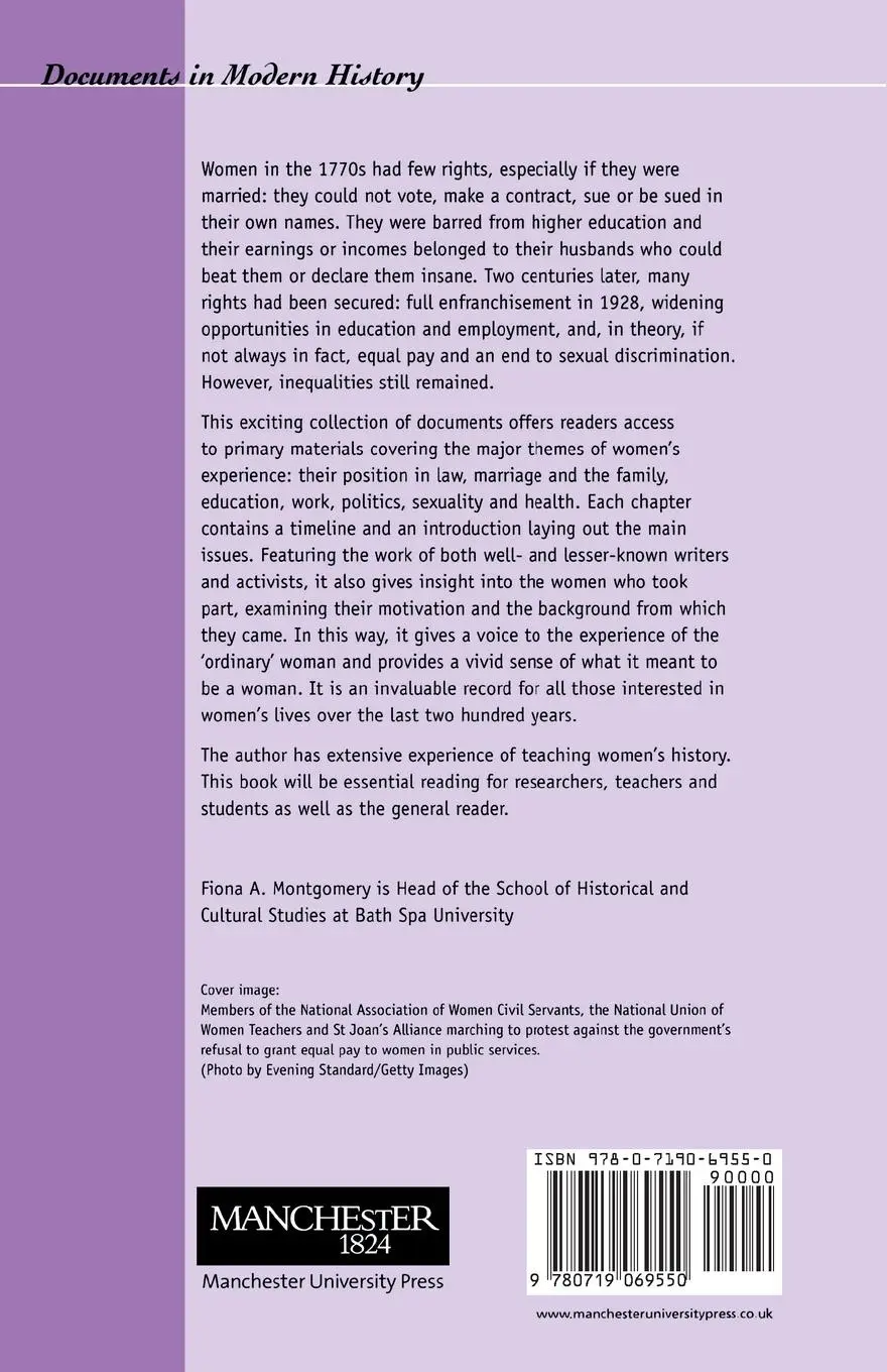 Rückseite: 9780719069550 | Women's rights | Struggles and feminism in Britain c1770-1970 | Buch