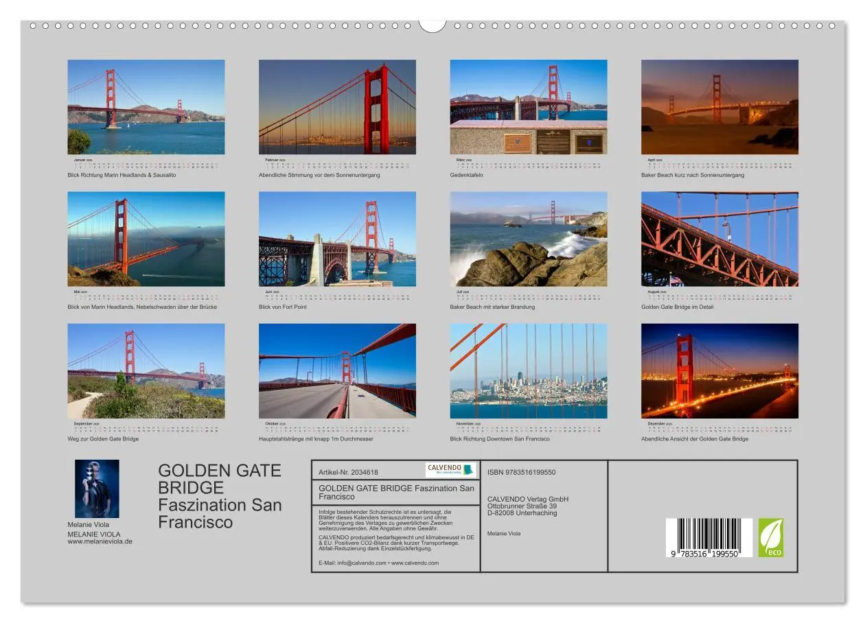 Bild: 9783516199550 | GOLDEN GATE BRIDGE Faszination San Francisco (hochwertiger Premium...