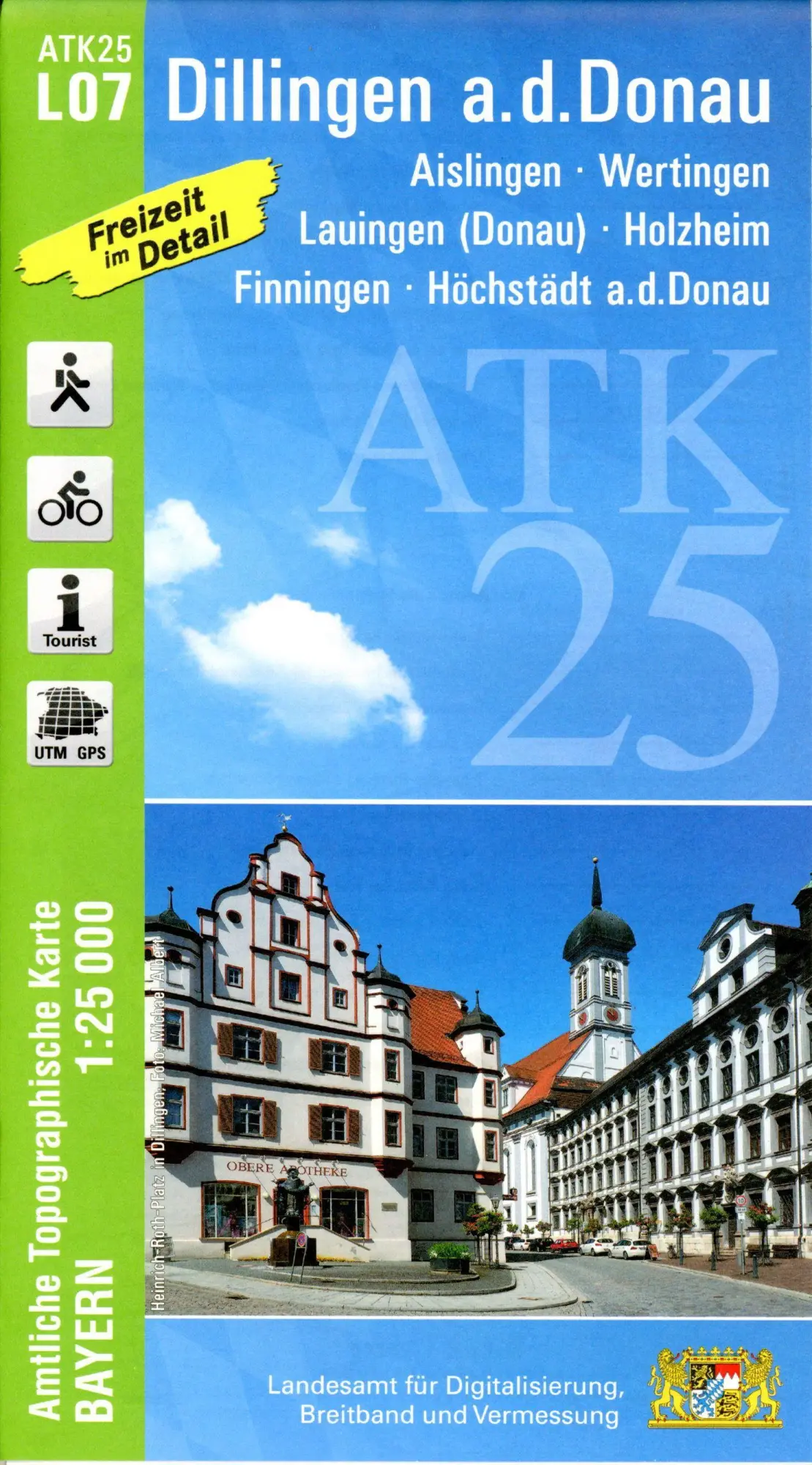 Cover: 9783899339550 | Dillingen a.d.Donau 1 : 25 000 | Digitalisierung | (Land-)Karte | 2022